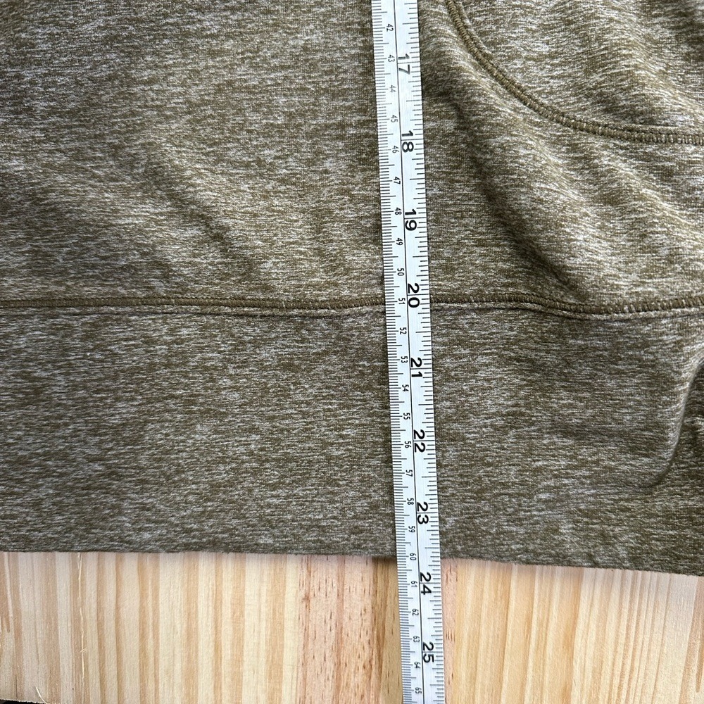 Lululemon Women's Heathered Military Green Rush Hour 1/2 Zip Size 2 - Picture 14 of 16